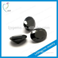 Factory wholesale loose oval cut cz stone black grade aaaaa cubic zirconia